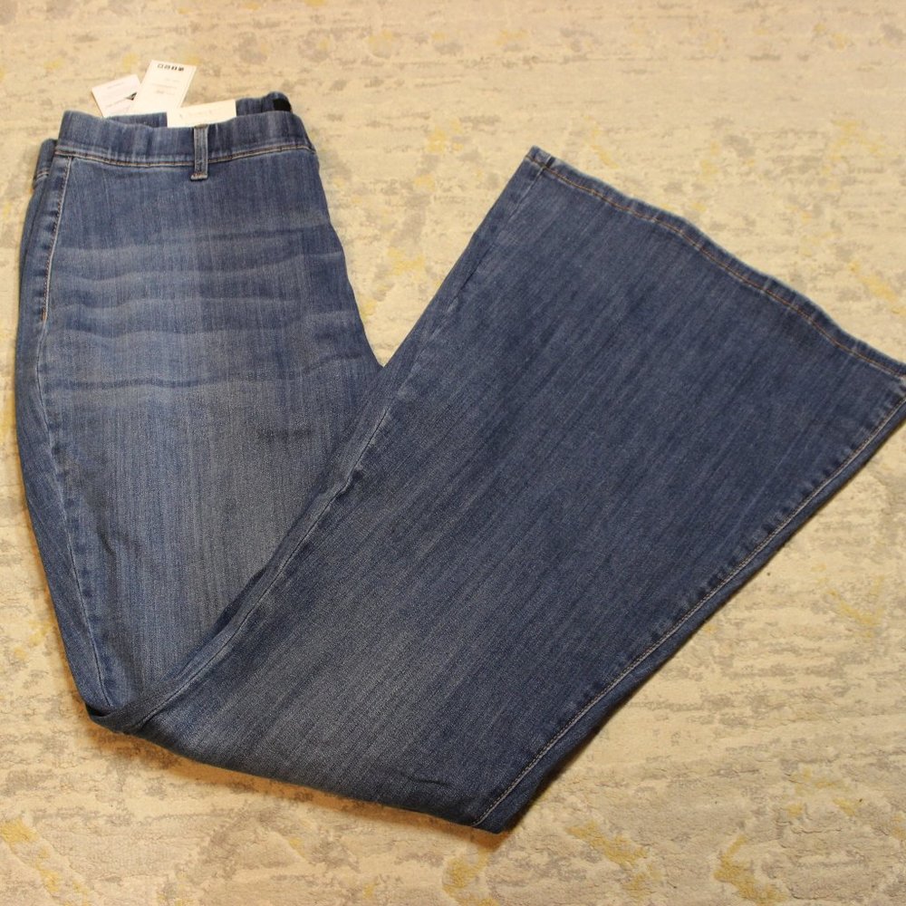 Judy Blue Los Angeles Pull On Super Flare Jeans Womens 20W High Rise (bn)